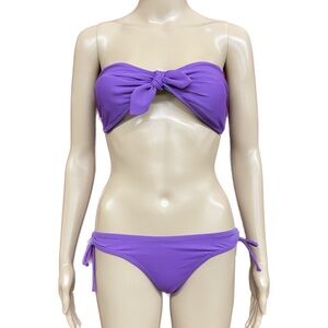 O’Rageous Two Piece Strapless Hip Hugger String Bikini Size M/L